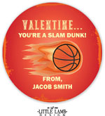 Little Lamb - Valentine's Day Gift Stickers (Slam Dunk Basketball)